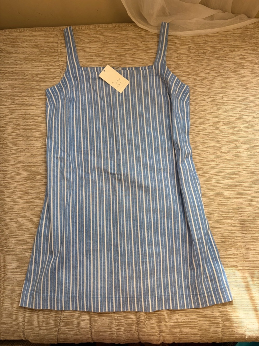 NWT striped cotton & linen dress